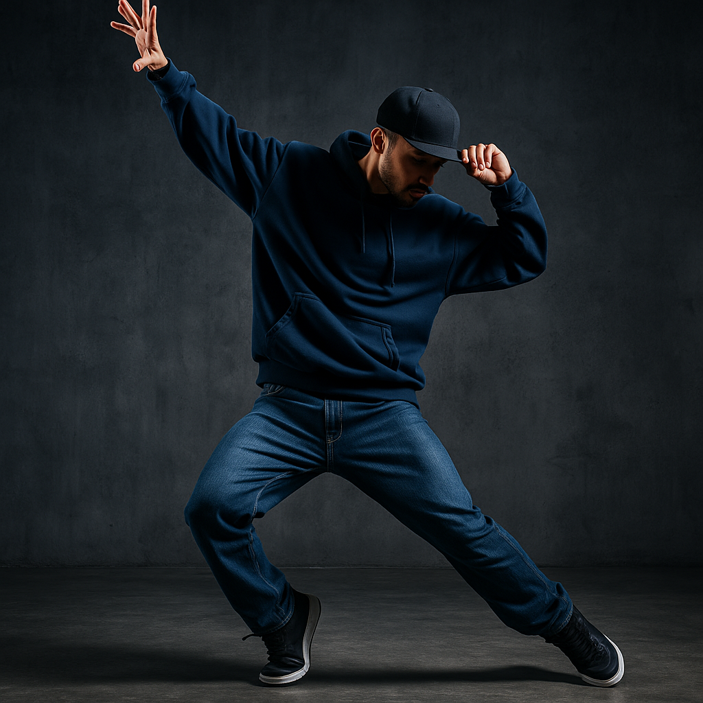 Danseur Hip Hop en mouvement