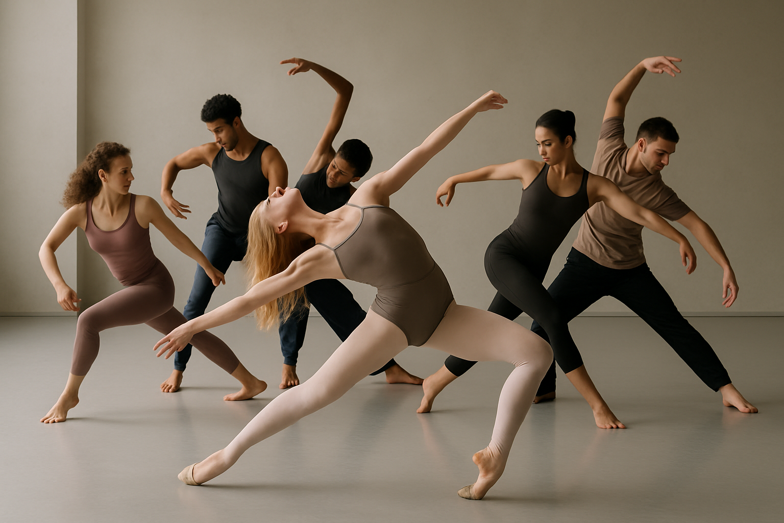 Groupe en danse contemporaine