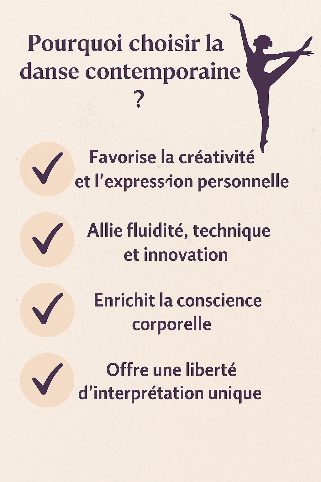 Arguments pour choisir la danse contemporaine
